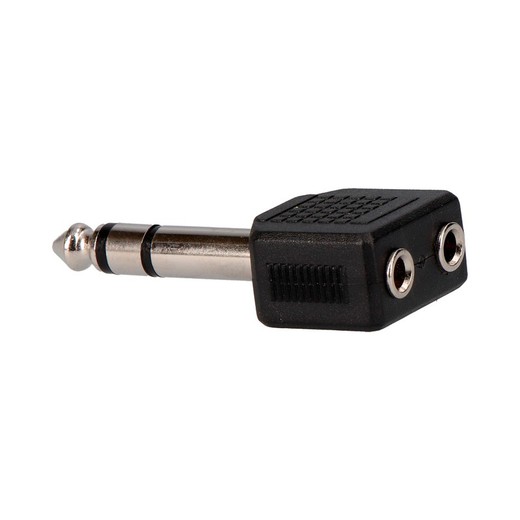 Adaptador 6,3 a 2 x 3,2 stereo