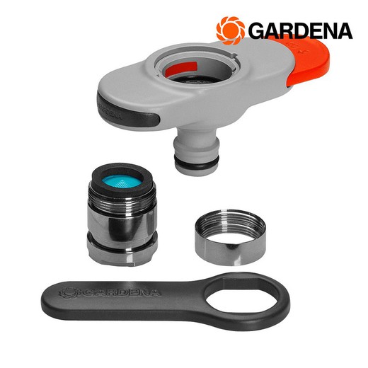 Adaptador de torneira interna M22x1 rosca fêmea, M24x1 macho. Gardênia