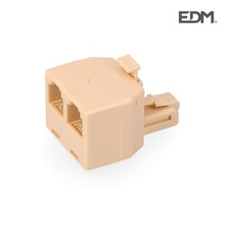 Adaptador de fone de saída dupla de 4 vias encolher edm