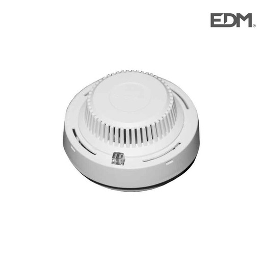 Alarma de humo fotoelectrica dc-9v edm 10,4x5,6cm