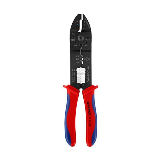 Alicates Para Entallar Terminales 62x25x240mm 9722240sb Knipex