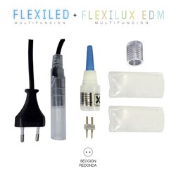 Tube d'alimentation-connecteur flexilux / flexiled 2 voies edm