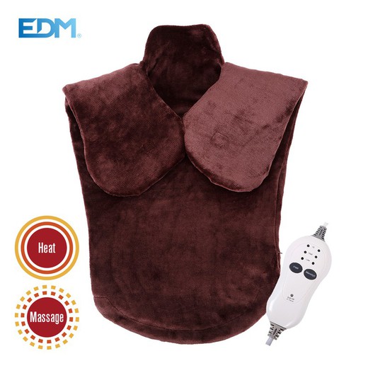 Almohadilla electrica - nuca-cervical-dorsal - con funcion masaje - 100w - edm