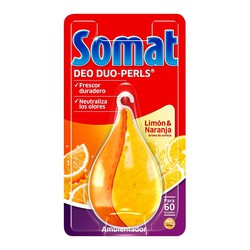 Ambientador somat para lavavajillas limon-naranja (60 lavados)