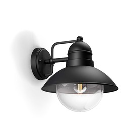 Aplique e27 negro hoverfly philips