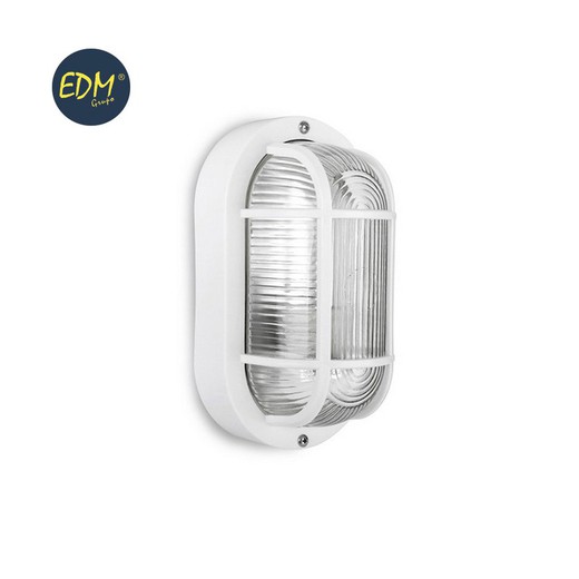 Appliquer ip54 ovale blanc e27 40w 20x11,3cm mod. Tarragone ovale