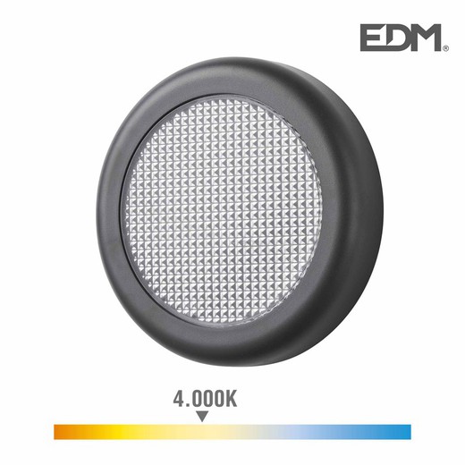 Aplicar led 6w 450 lumens 4.000k luz dia ip65 redondo edm