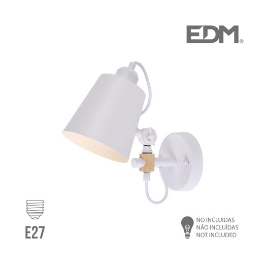 Aplique edm branco E27