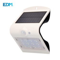 Aplicar sensor de presença recarregável solar 1,5w 220 lúmen (2-6m) cor branco edm