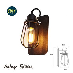 Aplique vintage e27 60w - 22x13x15cm