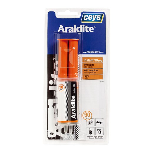 Araldite rapido 90 segundos jeringa 24ml 510401