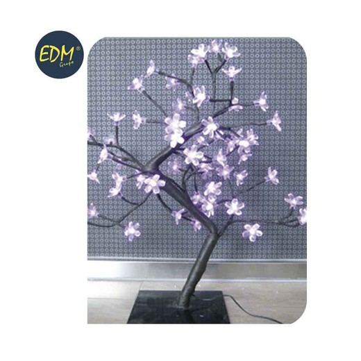 Árvore sakura 3d 45 cm 60 leds rosa (interior) edm