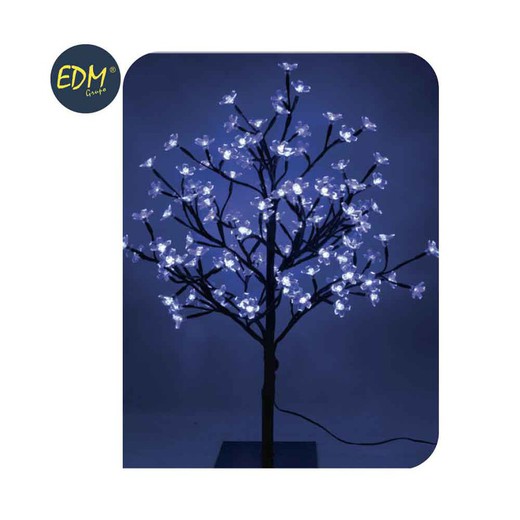 3d árvore sakura tronco reto 60 cm 120 leds azul (dentro) edm