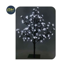 Arbre sakura 3d tronc droit 60cm 120 leds blanc froid (intérieur) edm