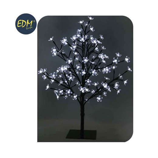 Arbol 3d sakura tronco recto 60cm 120 leds blanco frio (interior) edm