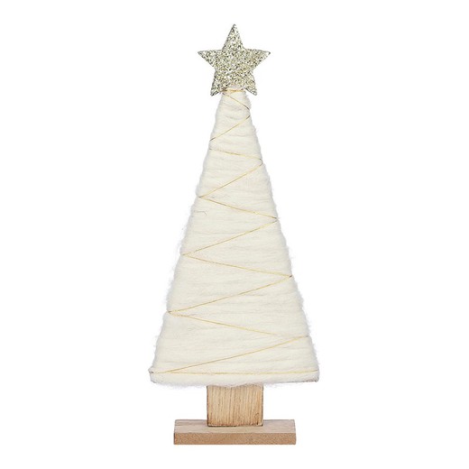 Arbol blanco de madera 31x13x5cm