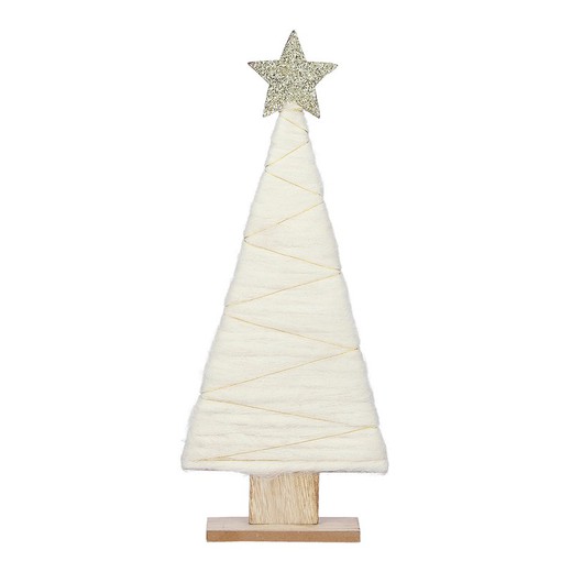 Arbol blanco de madera 40x17x5cm