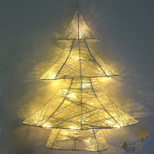 Arbol de navidad decorativo led 3xaa 10x34x40cm