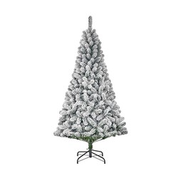 Sapin de Noël effet givre avec 398 branches 185x109cm