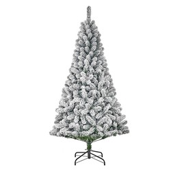 arbol de navidad efecto escarcha con 600 ramas 215x119cm