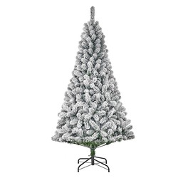 Sapin de Noël effet givre avec 600 branches 215x119cm