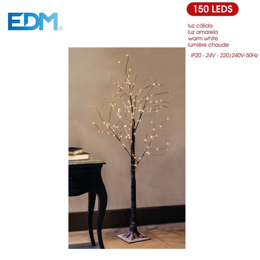 Sapin de Noël 120cm 150 led chaud 220-240v