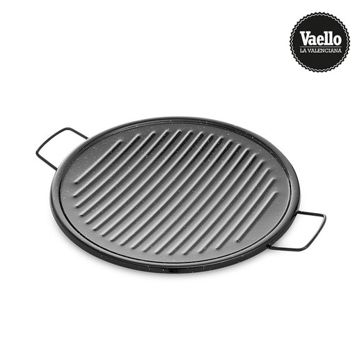 Asador grill esmaltado asas ø36cm. Vaello