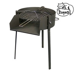 Barbacoa redonda c/soporte para paella ø50cm imex el zorro