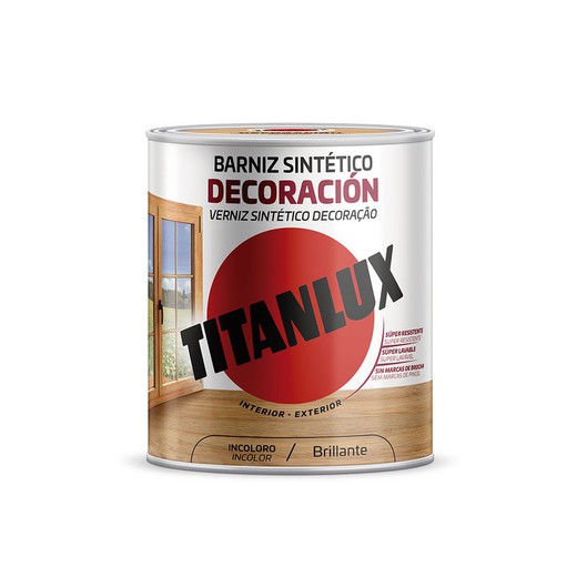 Barniz Sintético Decoración Brillante Incoloro 250ml Titanlux M10100014