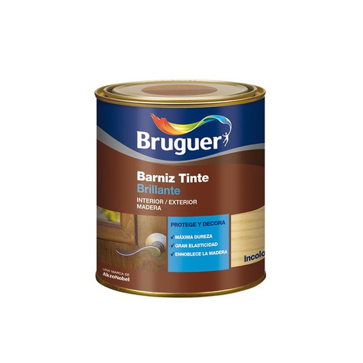 Verniz de tonalidade brilhante (princesa) incolor 4l bruguer