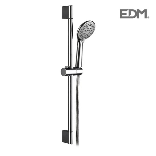 Barre de bain avec flexible de douche et commande de douche edm