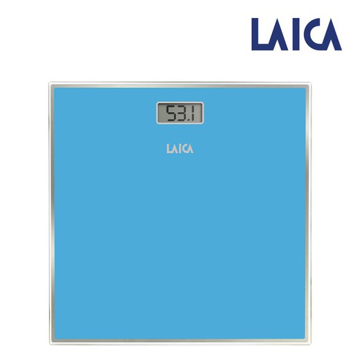 Balance électronique pour salle de bain couleur bleu max 150kg lay