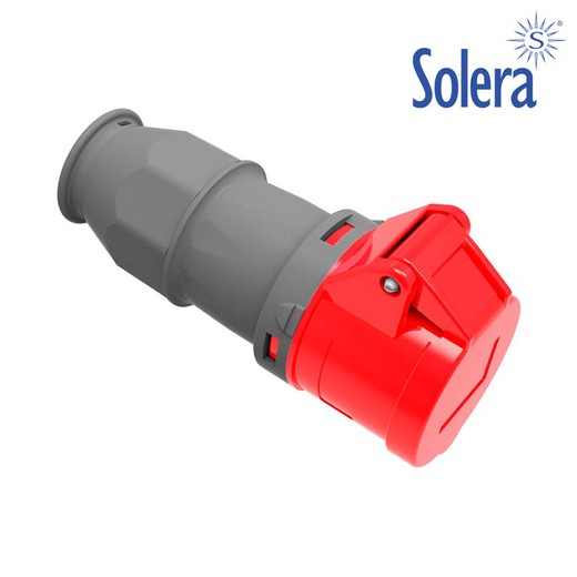 Base aerea cetac 3 p+t roja 16a retractilado solera 903142ab