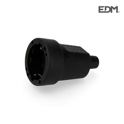 Base pneumática de borracha 10/16 250 v edm preta embalada