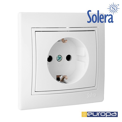 Base bipolar con t/t lateral 16a 250v s.europa solera erp60u