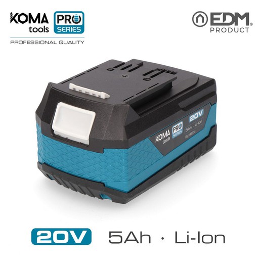 Bateria de lítio 20v 5.0ah Koma Tools Pro Series Bateria Edm