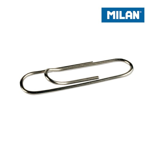 Blister 2 boites 100 clips métal 33mm milan