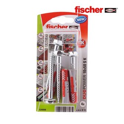 Blister 4 chevilles + vis duopower 10x50 fischer