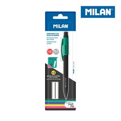 Blister porte-mine pl1 0.5mm + 2 gommes milan