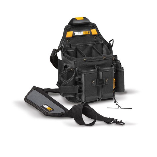 Bolso portaherramientas oficial electricista + correa hombro tb-ct-114 tough built