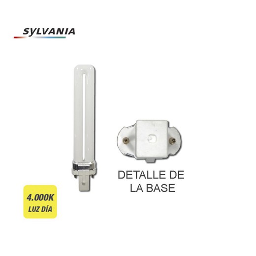 Bombilla bajo consumo lynx-s 11w 840k luz dia casquillo g-23 "sylvania"