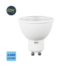 Bombilla dicroica led gu10 7w 550 lm 6400k 120º luz fria edm