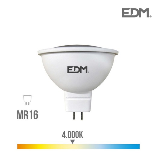 Ampoule led dichroïque gu5.3 12v 5w 450 lm 4000k lumière du jour edm