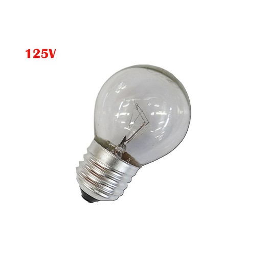 Lâmpada esférica transparente 40w e27 125v (apenas para uso industrial)