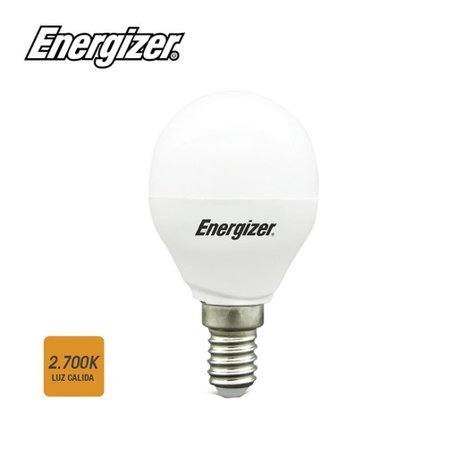 lâmpada esférica led e14 5,9 w 520 lm 2700k energizador de luz quente