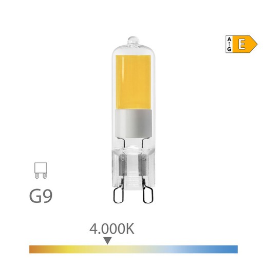 Bombilla g9 led 5w 575lm 4000k luz día cristal edm