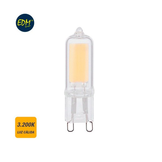 Lâmpada led fosca clássica G9 2w 220 lm 3200k luz quente edm