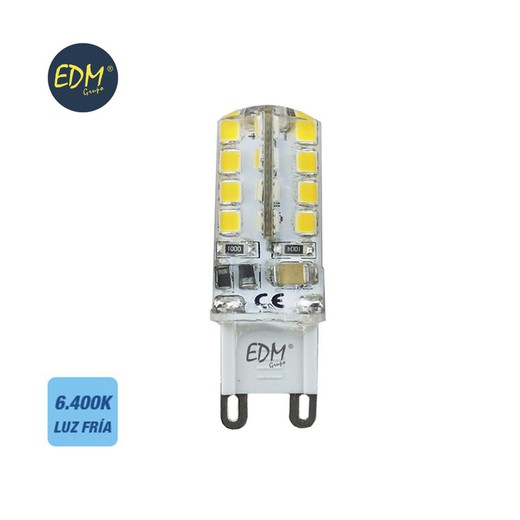 Lâmpada LED de silicone G9 2,5 w 200 lm 6400k luz fria edm