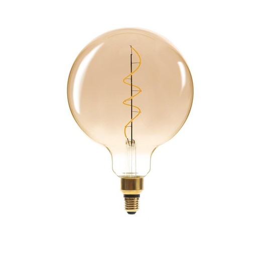 Bombilla globo con filamento de led "torsad" e27 4w 250lm luz calida atmosphera ø20x25,6cm