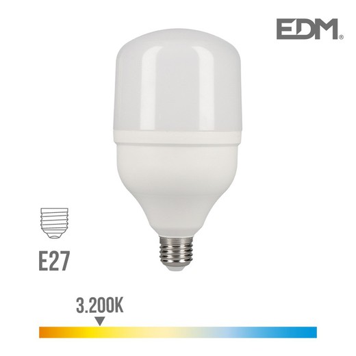 Lâmpada led industrial e27 20w 1700 lm 3200k edm luz quente